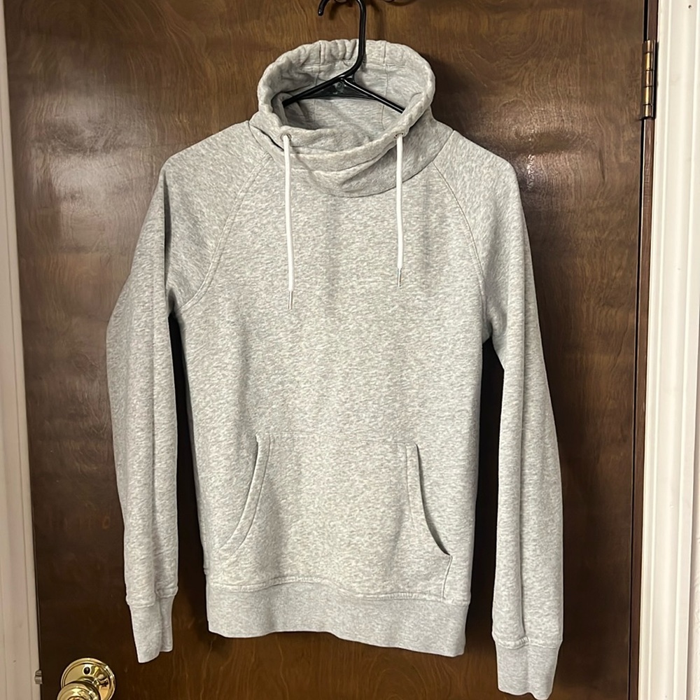 Grey cowl neck sweatshirt